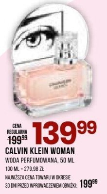 Perfumy Calvin Klein Woman promocja w Drogerie Natura