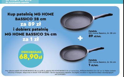 Patelnia bassico 28 cm Mg home promocja