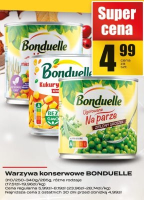 Warzywa konserwowe BONDUELLE promocja w Supeco