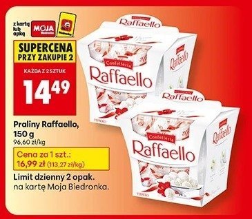 Praliny Raffaello, 150 g promocja w Biedronka