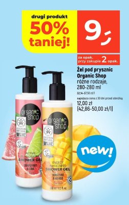 Żel pod prysznic Organic Shop różne rodzaje promocja w Dealz