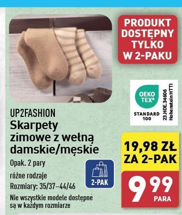 Skarpety zimowe damskie 35-37 Up2fashion promocja