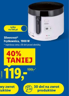 Frytkownica 1900 w Silvercrest promocja w Lidl
