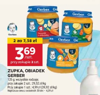 Obiadek jarzynki z ciel臋cink膮 Gerber promocja