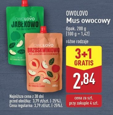 Mus brzoskwiniowo Owolovo promocja