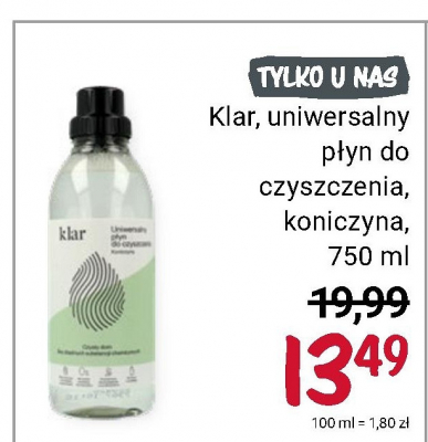 P艂yn uniwersalny do czyszczenia koniczyna Klar promocja