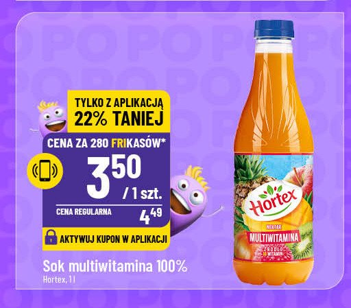 Sok multiwitamina Hortex promocja w POLOmarket