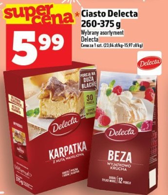Ciasto Delecta Karpatka 260-375 g promocja w TOPAZ