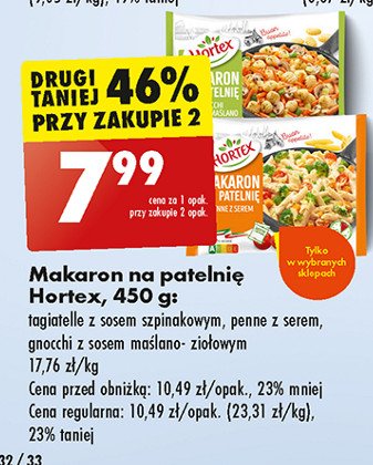 Makaron na patelnię gnocchi z sosem maślano-ziołowym Hortex promocja