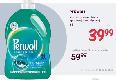 Płyn do prania odzieży sportowej i syntetycznej 3 l promocja w Rossmann