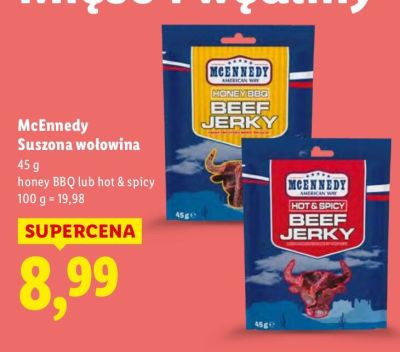 Suszona wołowina honey BBQ  promocja w Lidl
