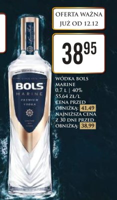 Wódka Bols Marine promocja w Dino