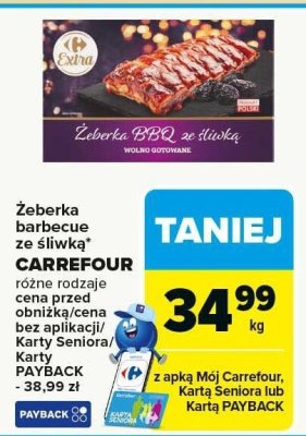 Żeberka barbecue ze śliwką CARREFOUR - różne rodzaje promocja w Carrefour Market
