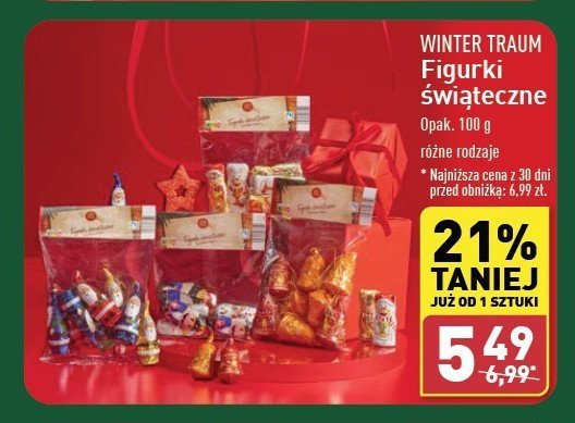 Figurki czekoladowe mikołaj Wintertraum promocja