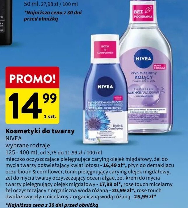 Żel-krem do mycia twarzy cera sucha i wrażliwa Nivea face essentials promocja