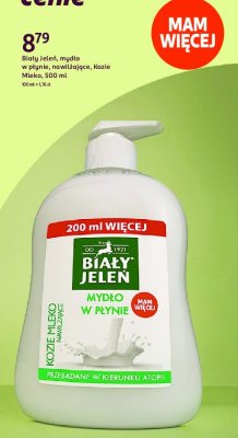 Mydło w płynie nawilżające Biały jeleń kozie mleko promocja