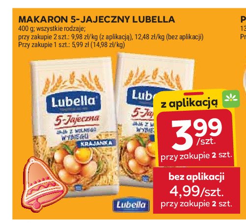 Makaron 5-jaj nitki Lubella promocja