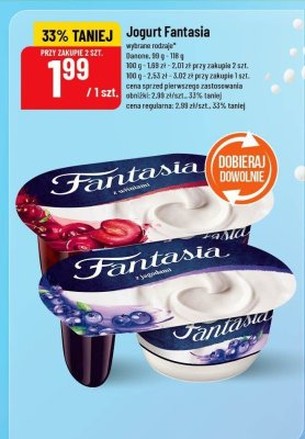 Jogurt Fantasia wybrane rodzaje promocja w POLOmarket
