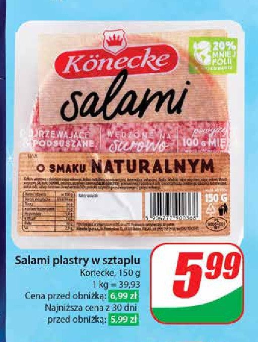 Salami plastry Konecke promocja