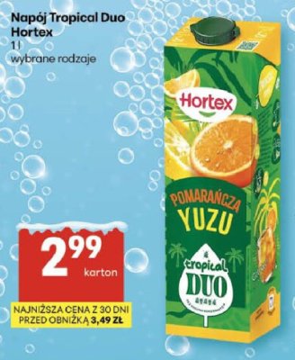 Napój Tropical Duo Hortex promocja w Delikatesy Centrum