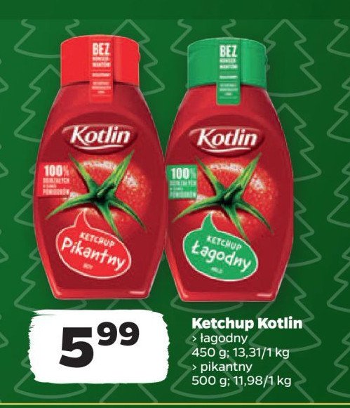 Ketchup pikantny Kotlin promocja w Netto