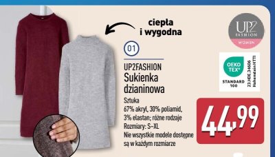 Sukienka dzianinowa UP2FASHION promocja w Aldi