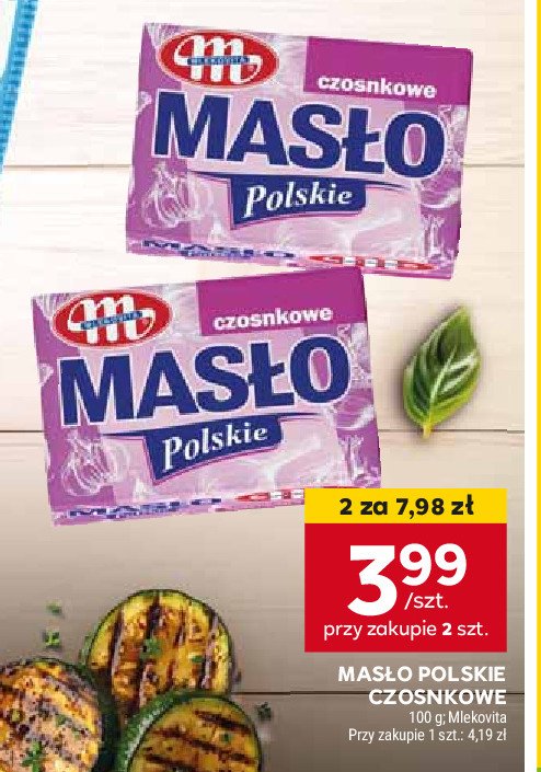 Masło czosnkowe Mlekovita masło polskie promocja