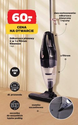 Odkurzacz pionowy 2 w 1 z filtrem promocja w Netto