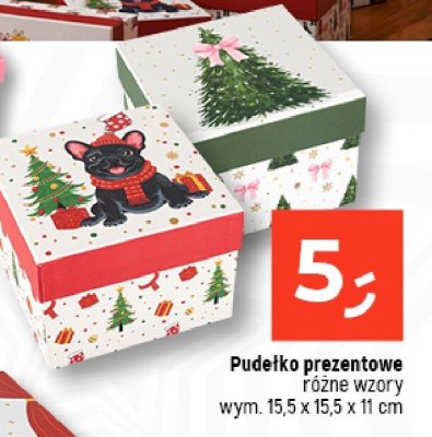 Pudełko prezentowe różne wzory 15,5x15,5x11 cm promocja w Dealz