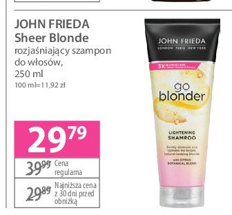 Szampon do włosów John frieda go blonder promocja