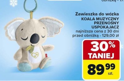 Zawieszka do wózka KOALA MUZYCZNY PRZENOŚNY USPOKAJACZ Fisher-Price promocja w Carrefour