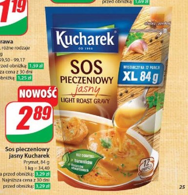 Sos pieczeniowy jasny Kucharek promocja