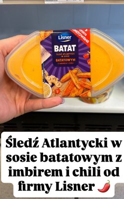 Śledź atlantycki w sosie batatowym z imbirem i chili  promocja w Intermarche