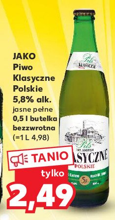 Piwo Jako pils klasyczne promocja
