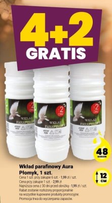 Wkład parafinowy Aura Płomyk, 1 szt. promocja w Twój Market