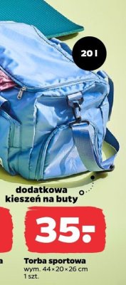 Torba sportowa różowa 23 l Eloy promocja w Netto