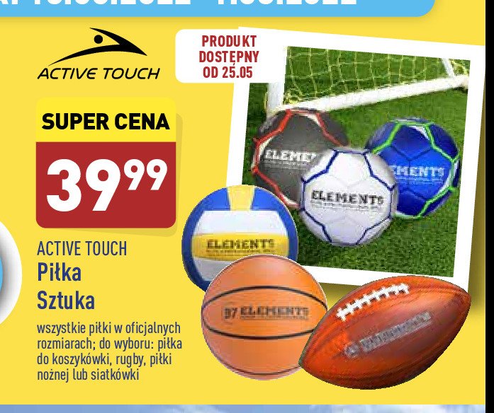 Piłka do rugby Active touch promocja