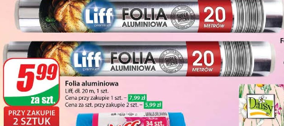 Folia aluminiowa 20 m Liff promocja