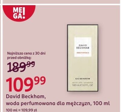 Woda perfumowana dla mężczyzn David Beckham promocja