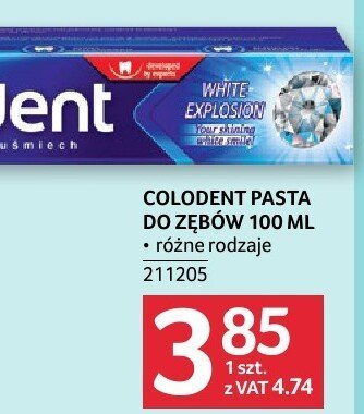 Pasta do zębów Colodent 100ml promocja w Selgros