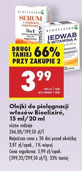 Serum z olejkiem arganowym Bioelixire promocja