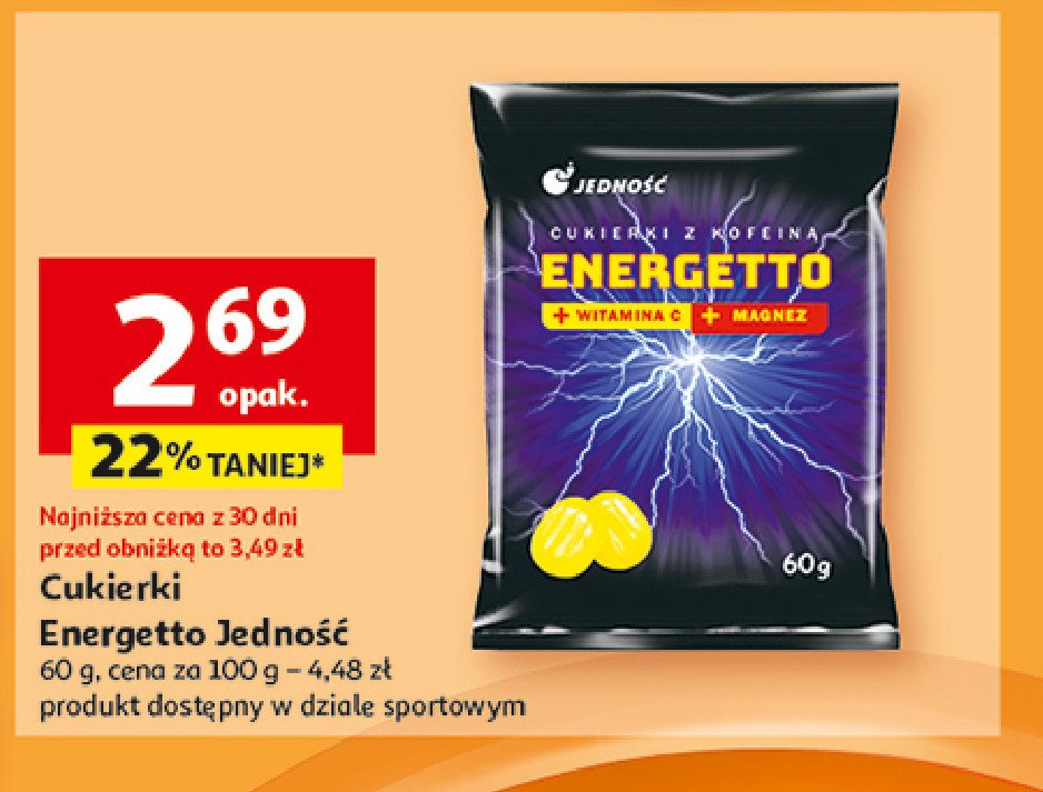 Karmelki energetyzujące energeto Jedność promocja