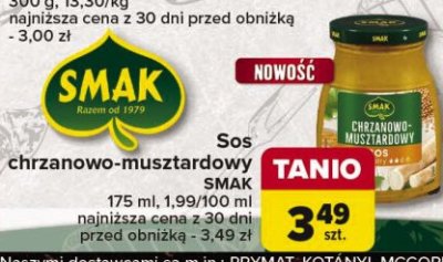 Sos chrzanowo-musztardowy Smak promocja