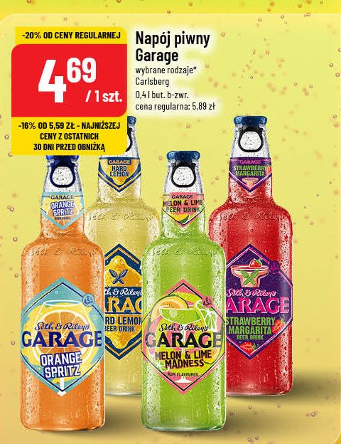 Piwo Garage orange spritz promocja