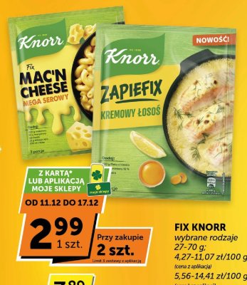 Fix Knorr Mac'n Cheese Mega Serowy promocja w ABC