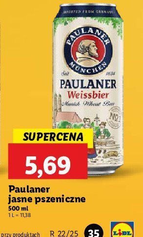Piwo Paulaner weissbier promocja
