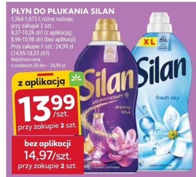 Płyn do płukania Silan promocja w Stokrotka