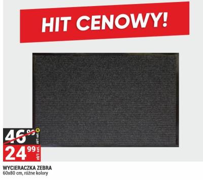 Wycieraczka ZEBRA, 60x80 cm promocja w Merkury Market