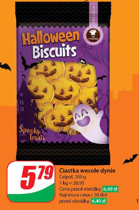 Ciastka halloween wesołe dynie Celpol promocja