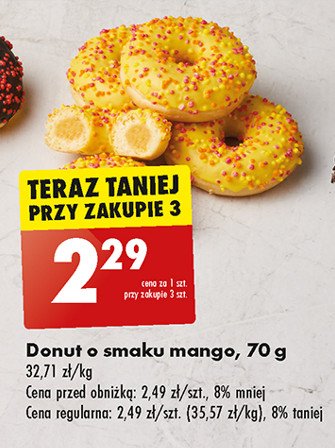 Donut o smaku mango promocja